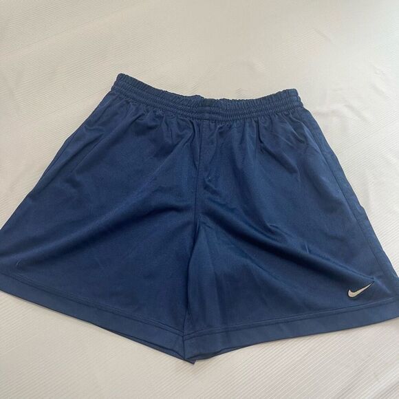 Nike VTG Navy Blue Y2k Shorts Size Large - Picture 1 of 8